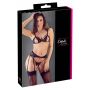 Komplet Cottelli Lingerie koronkowy z otwartym krokiem M - 3