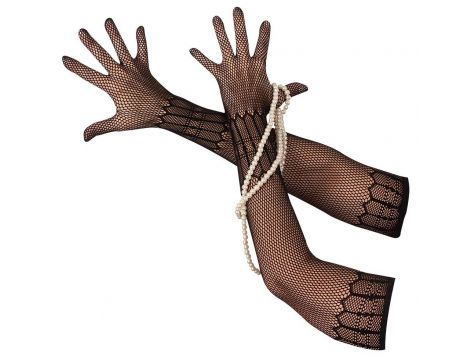 Rękawiczki siatkowe długie na łokcie Cottelli ACCESSOIRES S L - 11