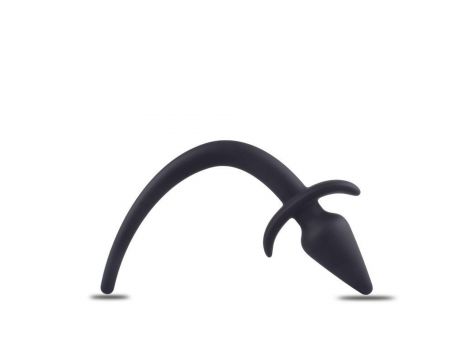Silikonowy korek analny Toyz4lovers z sznurkiem czarny 8 cm - 3