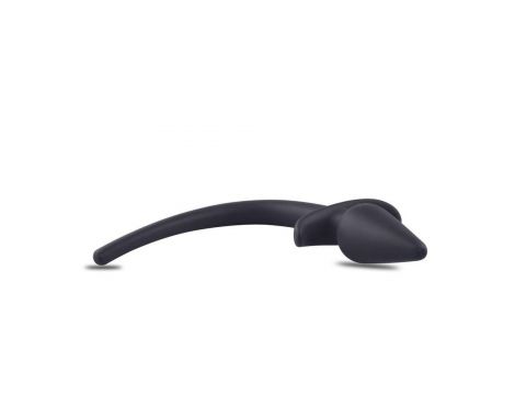 Silikonowy korek analny Toyz4lovers z sznurkiem czarny 8 cm - 4