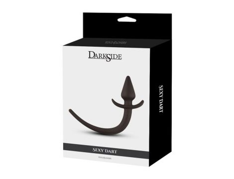 Silikonowy korek analny Toyz4lovers z sznurkiem czarny 8 cm - 5
