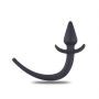 Silikonowy korek analny Toyz4lovers z sznurkiem czarny 8 cm - 2