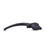 Silikonowy korek analny Toyz4lovers z sznurkiem czarny 8 cm - 5