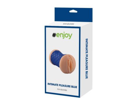 Masturbator podwójny silikonowy Toyz4lovers niebieski 15 cm - 5