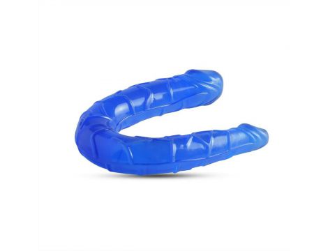 Dildo podwójne Toyz4Lovers Lily niebieskie 15 cm - 4