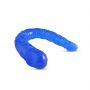 Dildo podwójne Toyz4Lovers Lily niebieskie 15 cm - 4