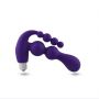 Wibrujący masażer prostaty silikonowy fioletowy 15,5 cm - 3