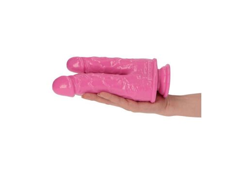 Podwójne dildo Romolo e Remo różowe 18,5 cm - 6