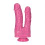 Podwójne dildo Romolo e Remo różowe 18,5 cm - 3