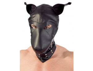 Maska psa z imitacji skóry fetish Collection czarna