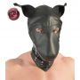 Maska psa z imitacji skóry fetish Collection czarna - 10