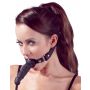 Knebel z dildo Fetish Collection czarny silikonowy 12 cm - 4