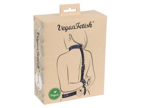 Regulowane kajdanki na szyję i nadgarstki Vegan Fetish