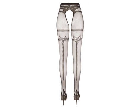 Rajstopy bezmajtkowe Cottelli LEGWEAR z podwiązką L/XL - 8