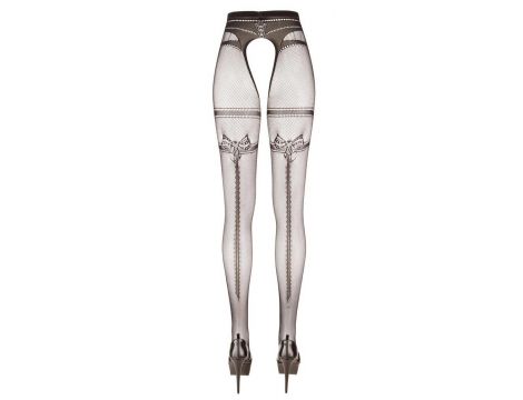 Rajstopy bezmajtkowe Cottelli LEGWEAR z podwiązką L/XL - 9
