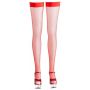 Pończochy z siatki rybackiej Cottelli LEGWEAR czerwone S - 6