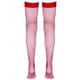 Pończochy z siatki rybackiej Cottelli LEGWEAR czerwone S - 12