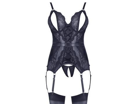 Koszulka do podwieszania Cottelli LINGERIE z otwartym krokiem L - 11