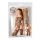 Bodystocking siatkowy z pończochami Rio NO:XQSE czarny SL