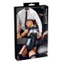 Body z szelkami Cottelli BONDAGE czarne M - 3