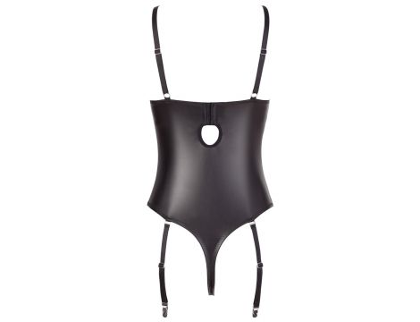 Body sznurkowe Abierta Fina koronkowe z otwartym kroczem 85B/L - 9