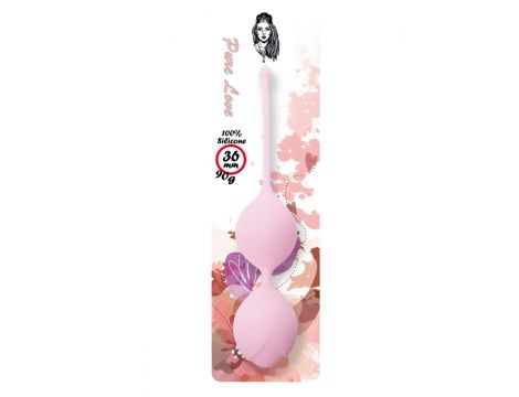 Kulki Kegla silikonowe B Series Femme różowe 36 mm - 2