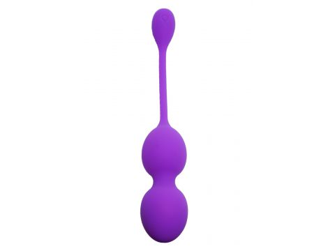 Kulki Kegla wibrujące silikonowe B Series fioletowe USB 10 funkcji 32 mm