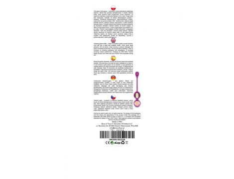 Kulki Kegla wibrujące silikonowe B Series fioletowe USB 10 funkcji 32 mm - 5