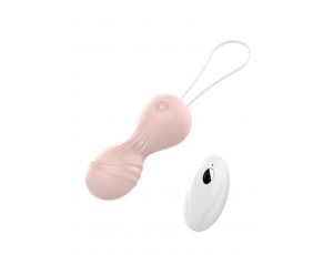 Kulki Kegla wibrujące silikonowe z pilotem USB 10 funkcji