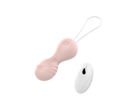 Kulki Kegla wibrujące silikonowe z pilotem USB 10 funkcji