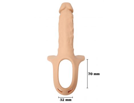 Proteza strap on silikonowa B Series Magic 24,5 cm - 7