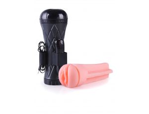 Masturbator-Vibrating Vagina cyber skin- Latarka