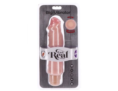 Duży wibrator podwójnej gęstości ToyJoy 23 cm cielisty - 2