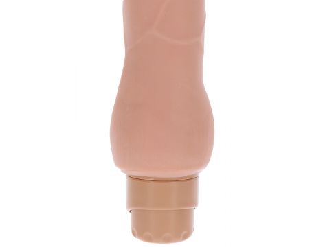 Wibrator gładki podwójnej gęstości ToyJoy cielisty 22.5 cm - 4