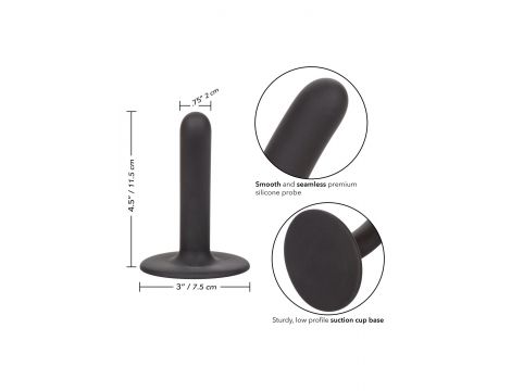 Dildo analne Boundless silikonowe czarne 11.5 cm - 5