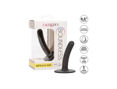 Dildo analne Boundless silikonowe czarne 11.5 cm - 6