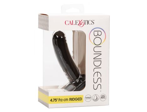 Dildo analne Calexotics Boundless żebrowane czarne 12 cm - 2