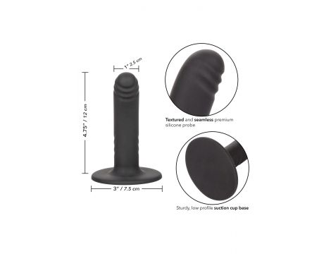 Dildo analne Calexotics Boundless żebrowane czarne 12 cm - 5