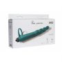 Strap on silikonowy Pure Passion zielony z wibracją 16 cm - 2