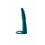 Strap on silikonowy Pure Passion zielony z wibracją 16 cm - 4