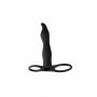 Strap on Pure Passion Flirtini silikonowy z wibracją czarny - 4