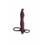 Strap on Pure Passion Flirtini bordowy z wibracją - 3