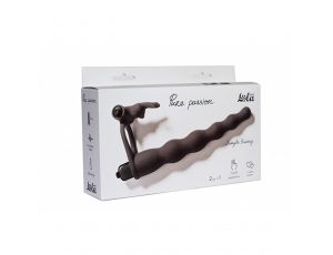 Strap-on silikonowy Pure Passion Jungle Bunny czarny 16,5 cm