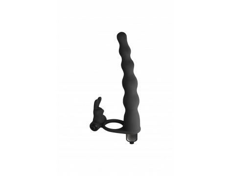 Strap-on silikonowy Pure Passion Jungle Bunny czarny 16,5 cm - 2