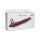 Strap on silikonowy Pure Passion bordowy wibrujący 16 cm