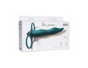 Strap on Pure Passion Flirtini zielony z wibracją
