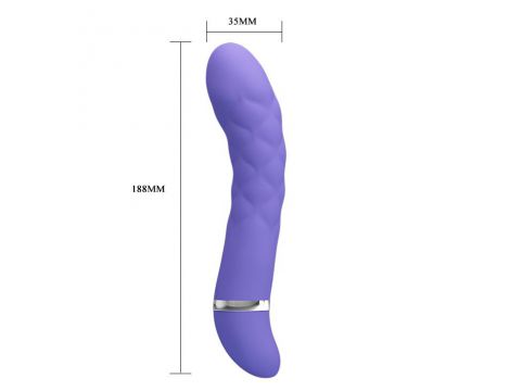 Wibrator punktu G Pretty Love Truda 7 funkcji silikonowy fioletowy 19 cm - 6