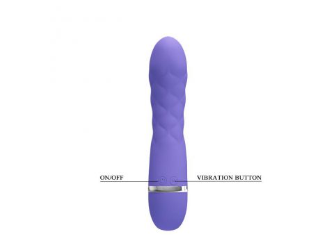 Wibrator punktu G Pretty Love Truda 7 funkcji silikonowy fioletowy 19 cm - 7