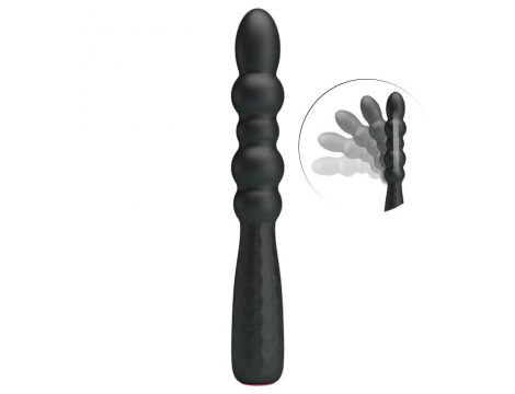 Wibrator punktu G Pretty Love Monroe 12 funkcji silikonowy czarny USB - 2