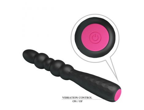 Wibrator punktu G Pretty Love Monroe 12 funkcji silikonowy czarny USB - 5
